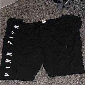PINK black sweats